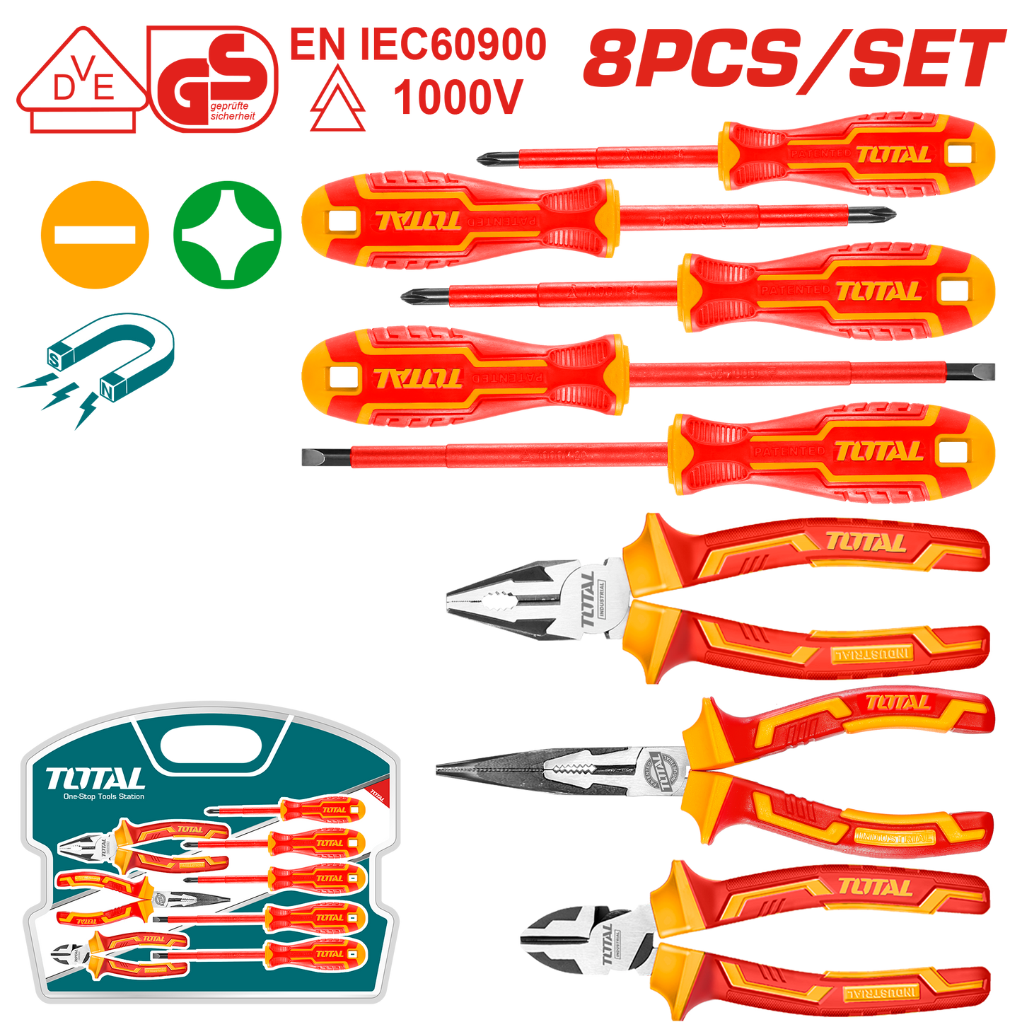 SET HERRAMIENTA AISLADA X8