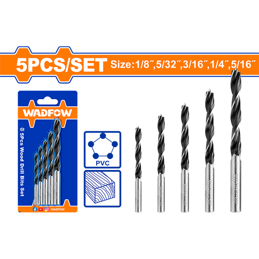 SET BROCAS MADERA X5